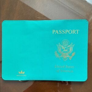 Baekgaard Teal Passport Holder